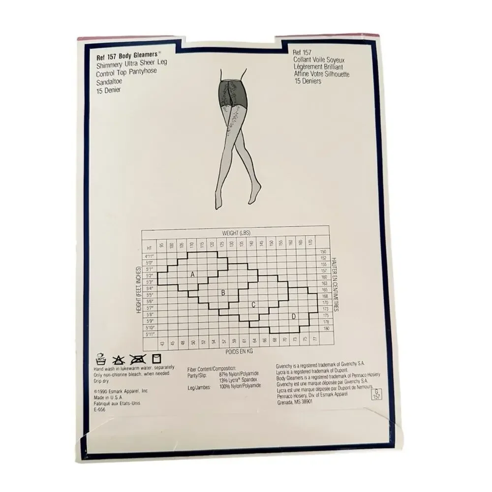 Givenchy Body Gleamers Shimmery Ultra Sheer Control Top Pantyhose Ivoire Ivory